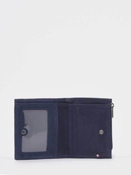 Portemonnee Etincelle Nubuck Leder Etrier Blauw etincelle nubuck EETN810 ander zicht 1